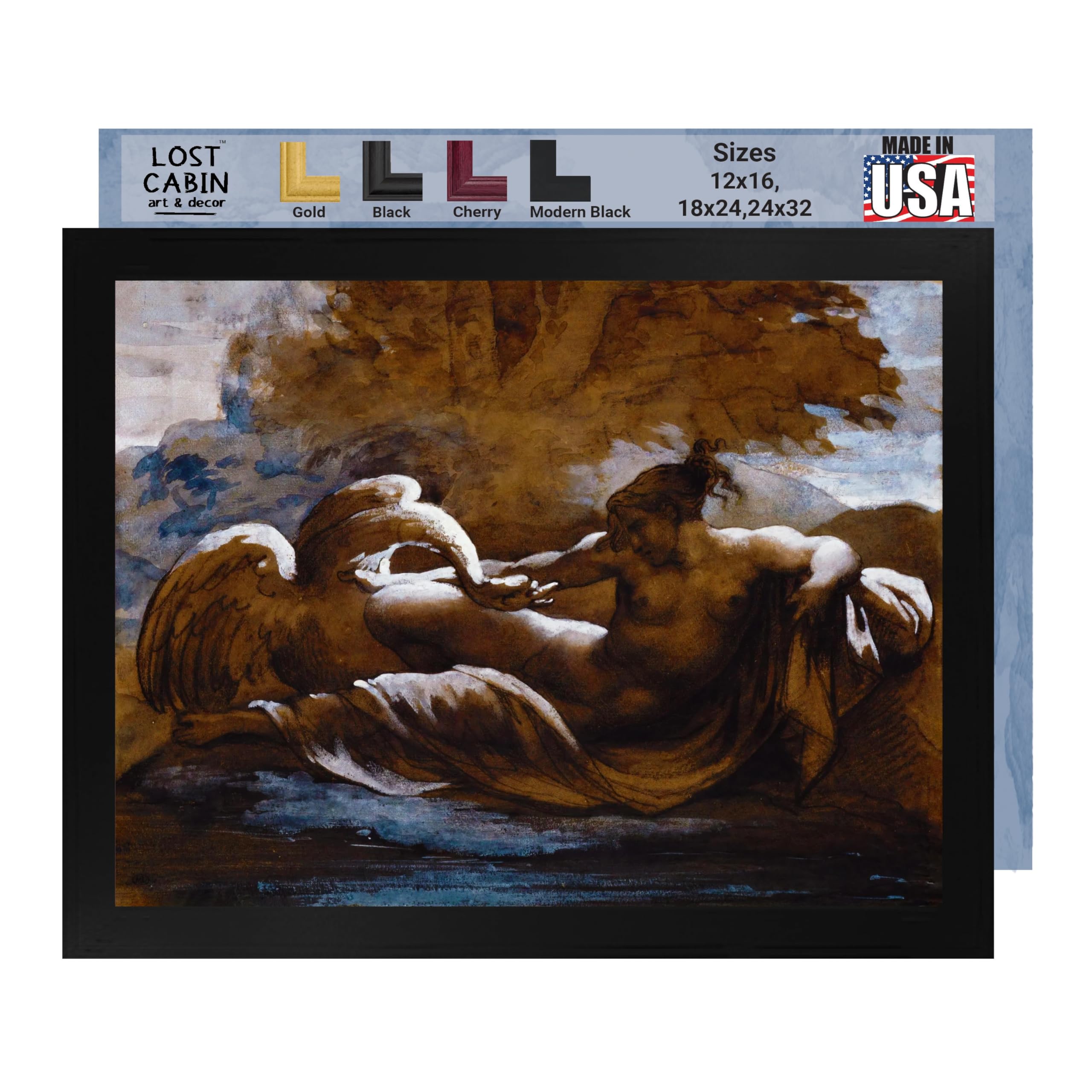 Amazon.com: Lost Cabin Leda & the Swan by Theodore Gericault